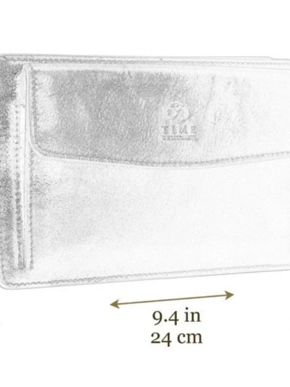 Time Resistance Decameron Men's Black Leather Clutch
